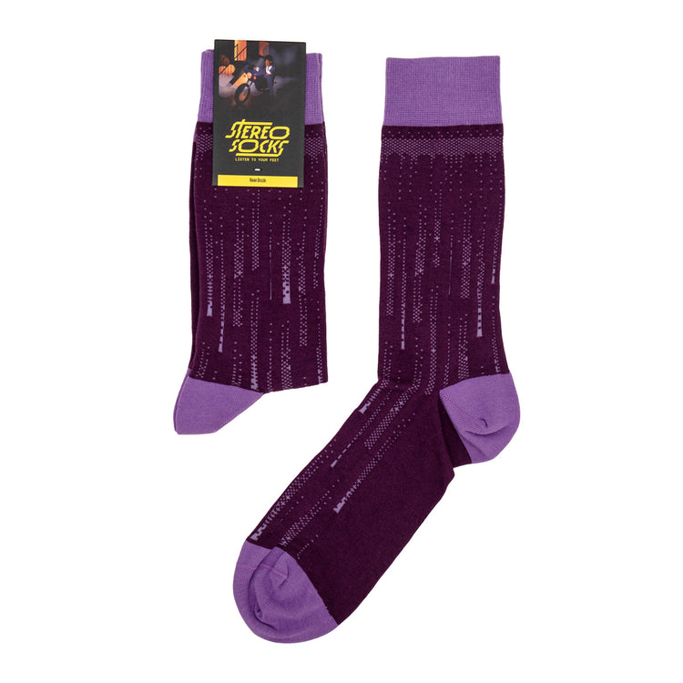 Violet Drizzle Socks
